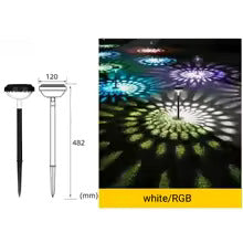 SolarGlow RGB Gartenlicht mit Musterprojektion