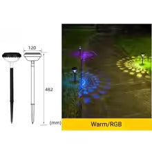 SolarGlow RGB Gartenlicht mit Musterprojektion